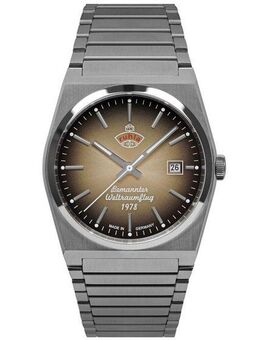 ruhla Automatikuhr Space Control Automatik 4660M-2, Herrenuhr, Datum, Leuchtzeiger, Saphirglas, Made in Germany