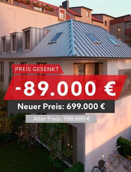 89.000?€ sparen: Stilvolle 3-Zimmer-Wohnung mit Terrasse und A+ Effizienz! - München