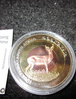 Fussball-WM-Johannesburg-2010-Gedenkmedaille-Top-mit Zertifikat- - Mahlberg