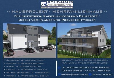 + EXKLUSIVES MEHRFAMILIENHAUS-PROJEKT! +