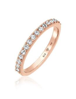 Elli Fingerring Bandring Memoire Kristalle 925 Silber