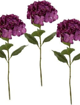 Kunstblume Hortensie, I.GE.A., Höhe 73 cm, 3er Set