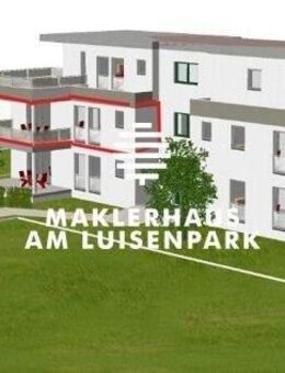 Komfortables Wohnen im 1. OG - Neubau 4-Zimmer-Wohnung mit Lift bis zur Haustür und Süd-West-Balkon - Grünstadt