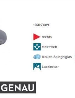 AUßENSPIEGEL SPIEGEL RECHTS ELEKTRISCH EINKLAPPBAR ALFA ROMEO 159 939 156053019 NEU - Dortmund Wickede