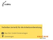 Techniker (m/w/d) für die Arbeitsvorbereitung - Gemmingen