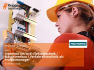 Ingenieur (m/w/d) Elektrotechnik / Maschinenbau / Verfahrenstechnik als Projektmanager - Weiterstadt