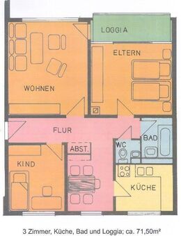 Gemütliche kleine Familienwohnung in der Waldstadt Brückenhof - Kassel