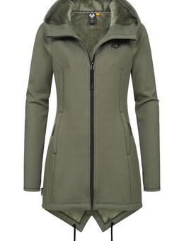 Ragwear Sweatjacke Wingi Sportliche Damen Kapuzenjacke mit kuschelig weichem Innenleben