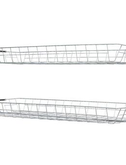 WENKO Organizer Modell Herkules (Set, 2 St), Drahtkörbe aus Stahl, Erweiterung zum Teleskop-System Herkules