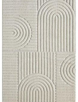 OTTO home Teppich Jonne, Boho-Design, Scandi, Designteppich, rechteckig, Höhe: 20 mm, Hoch-Tief, 3D Optik, skandinavischer Stil, Wohnzimmer, Schlafzimmer