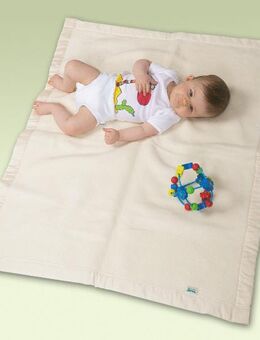 mudis - Bio 100% Baumwollvelour - Babydecke "Maria" - 75 x 100 cm - Schweitenkirchen