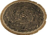 AM Design Platzset Tischset mit Fransen, (Set, 6-St), aus Jute, Ø 38 cm