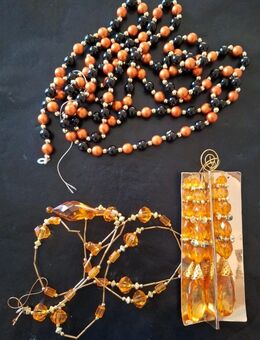 Modeschmuck zum Basteln Perlenkette Kunststoff als Set - Essen