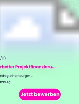 Mitarbeiter (m/w/d) Projektfinanzierung und Mietenbildung - Hamburg