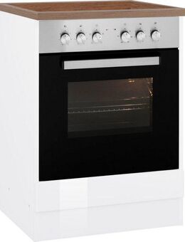 KOCHSTATION Herdumbauschrank KS-Virginia 85 cm hoch, 60 cm breit, Nische für Ofen B/H/T: 56/59/55 cm