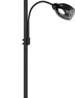 Reality Leuchten Stehlampe Gerry Stehleuchte Wohnzimmer mit Lesearm getrennt schaltbar Höhe 180cm, Ein-/Ausschalter, Lesearm, getrennt schaltbar, Leuchtmittel wechselbar, warmweiß - kaltweiß, ohne Leuchtmittel: 2x E27 max 18W, 1x E14 max 10W, Glas...