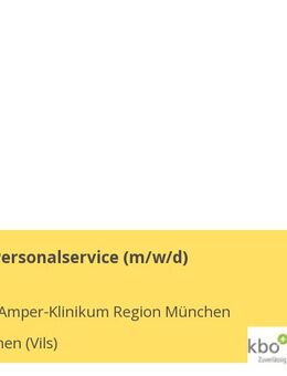 Hilfskraft Personalservice (m/w/d) - Taufkirchen (Vils)