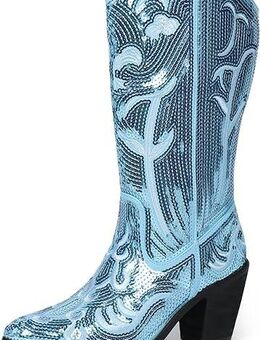 Cowboystiefel, Neu in OVP, blau, Strass, Größe 43 - Brilon Zentrum