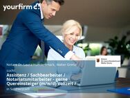 Assistenz / Sachbearbeiter / Notariatsmitarbeiter - gerne Quereinsteiger (m/w/d) Vollzeit / Teilzeit - Schifferstadt