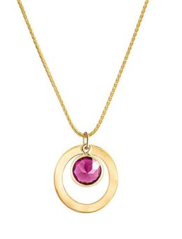 Fascination by Ellen K. Kette mit Anhänger 375 Gelbgold Rhodolit-Granat