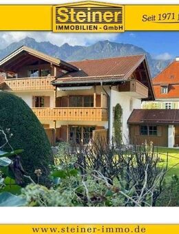 2-Zimmer-Wohnung im Zentrum ca. 70 m², 1. OG, Ost-Süd-Balkon, EBK, Keller, TG-Platz a. W. - Garmisch-Partenkirchen