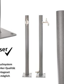 TRINKWASSER Wassersäule TSRG 650 Beton Optik Stein grau rund - Hiddenhausen