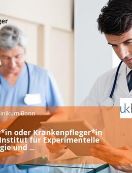 Arzthelfer*in oder Krankenpfleger*in (m/w/d) - Institut für Experimentelle Hämatologie und Transfusionsmedizin - Bonn