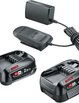 Bosch Home & Garden Akku Starter-Set, 2 Akkus 2Ah + 4Ah, 18 V, inkl. Ladegerät