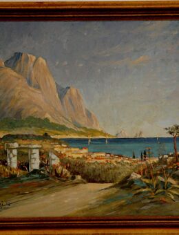 Ölgemälde EDUARD EDLER (1887), Bucht vor Capri 1915!! - Berlin
