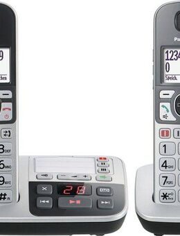 Panasonic KX-TGE522 Seniorentelefon (Mobilteile: 2, inkl. Anrufbeantworter)