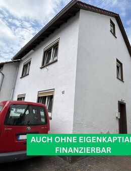 Finanzierung ohne Eigenkapital möglich: Renovierungsbedürftiges Haus mit Garten, Scheune und Garage - Oberwiesen