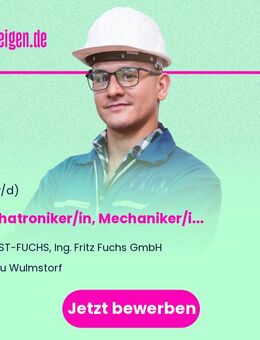 Mechatroniker/in, Mechaniker/in als Servicetechniker für hydraulische Prüfanlagen Land- & Baumaschinenmechatroniker im In- und Außendienst (m/w/d) - Neu Wulmstorf