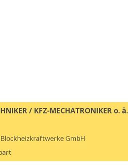 SERVICETECHNIKER / KFZ-MECHATRONIKER o. ä. (m/w/d) - Markt Bibart