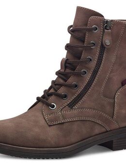 Tamaris Schnürboots, Blockabsatz, Schnürboots Stiefelette mit Zierreißverschluss