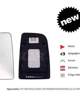 SPIEGELGLAS AUßENSPIEGEL RECHTS BEHEIZT MERCEDES SPRINTER W906 - Dortmund Wickede