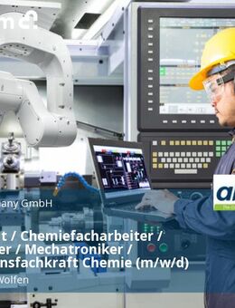 Chemikant / Chemiefacharbeiter / Mechaniker / Mechatroniker / Produktionsfachkraft Chemie (m/w/d) - Bitterfeld-Wolfen