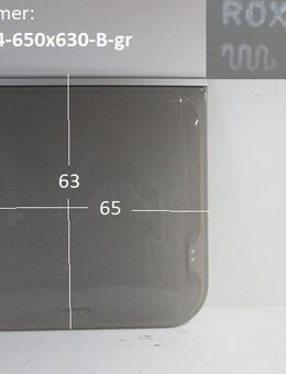Wohnwagenfenster Roxite 04 D398 ca B65 x H63 BADFENSTER (Lagerware -> Neue Ware mit Lagerspuren) Fendt / Tabbert - grau - Schotten Zentrum