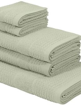 KangaROOS Handtuch Set Summer, Duschtuch, Handtuch, Gästeücher, Frottier (Set, 5-St), einfarbiges Handtuch-Set aus 100% Baumwolle, Hoch-Tief-Effekt