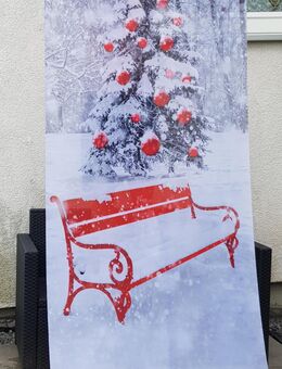 Stoffbanner „Weihnachtsbaum,“aus Fahnenstoff 2500 cm x 1000 cm schwer enflammbar - Stolberg (Rheinland, Kupferstadt)
