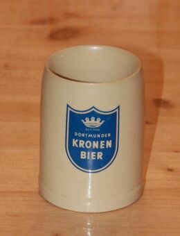 Dortmungder Kronen Bier Bierkrug Steinzeug Steingut Keramik 0,25 L neuwertig - Borken