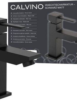 Eisl Waschtischarmatur CALVINO geräuscharme Kartusche, Marken-Mischdüse, inkl. Zugstange