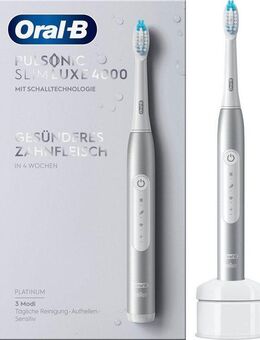 Oral-B Schallzahnbürste Pulsonic Slim Luxe 4000, Aufsteckbürsten: 1 St., 31.000 Bürstenkopfbewegungen pro Minute