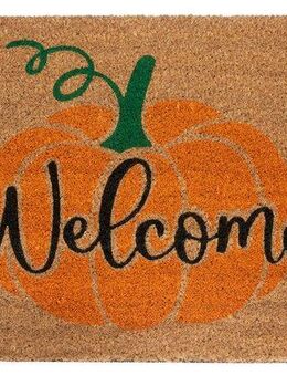 HANSE Home Fußmatte Mix Mats Kokos Welcome Pumpkin, Türmatte, rechteckig, Höhe: 15 mm, Kokos, Schmutzfangmatte, Outdoor, Rutschfest, Innen, Kokosmatte, Flur
