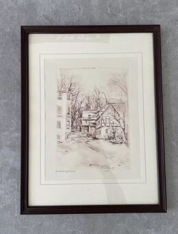 Radierung Kellerberghaus Chemnitz Wolfgang Süß 1989 Europäische Kulturhauptstadt - Zwickau
