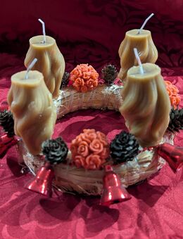 Adventskränze mit Bienenwachskerzen - Xanten