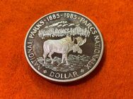 Kanada 1 Dollar 1985 Nationalparks 1885-1985 - Elch - Mannheim