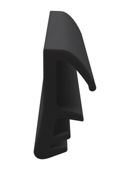 DIWARO Türdichtung FF014 für Flügelfalz | Dichtung 6 lfm | Farben: weiß, braun, schwarz | Fachhandelsware, hergestellt in Deutschland - Moers