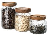 Mulex Vorratsglas Mulex Aufbewahrungsgläser Set Visby, Borosilikatglas, (Set, 3-tlg), hochwertige Vorratsgläser inkl. Deckel von Mulex