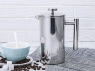 ECHTWERK French Press Kanne ., 0,8l Kaffeekanne, Kaffeebereiter mit Pressfilter, doppelwandiger Edelstahl, isoliert