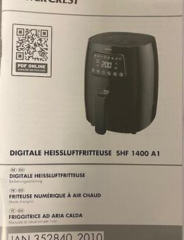 Digitale Heissluftfritteuse SHF 1400 A1 Silvercrest gebraucht - Erkelenz Zentrum